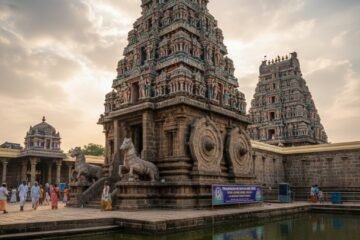 Thirukkudanthai Sarangapani Temple is a premier Hindu temple in Kumbakonam, Tamil Nadu, and one of the 108 Divya Desams.
