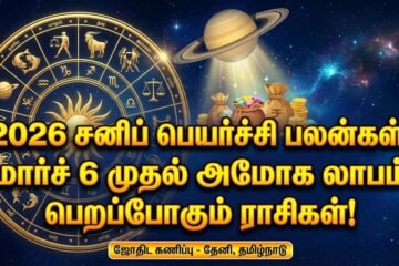 2026 சனிப் பெயர்ச்சி பலன்கள்: மார்ச் 6 முதல் அமோக லாபம் பெறப்போகும் ராசிகள்!