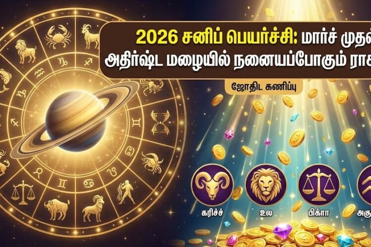 2026 சனிப் பெயர்ச்சி மார்ச் முதல் அதிர்ஷ்ட மழையில் நனையப்போகும் ராசிகள்!