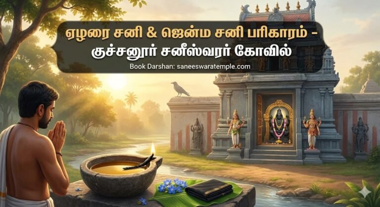 ஏழரை சனி ஜென்ம சனி பரிகாரம் நீங்கள் ஏன் குச்சனூர் சனீஸ்வரர் கோயிலுக்கு செல்ல வேண்டும்