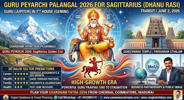 Sagittarius Guru Peyarchi 2026: The Golden Era of Fortune for Dhanu Rasi