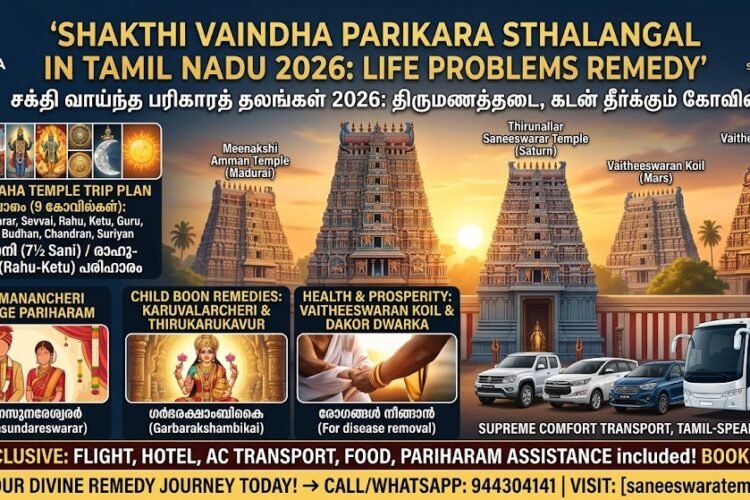 Top 10 Parikara Sthalangal in Tamil Nadu 2026 Remedies for Marriage Debt Health