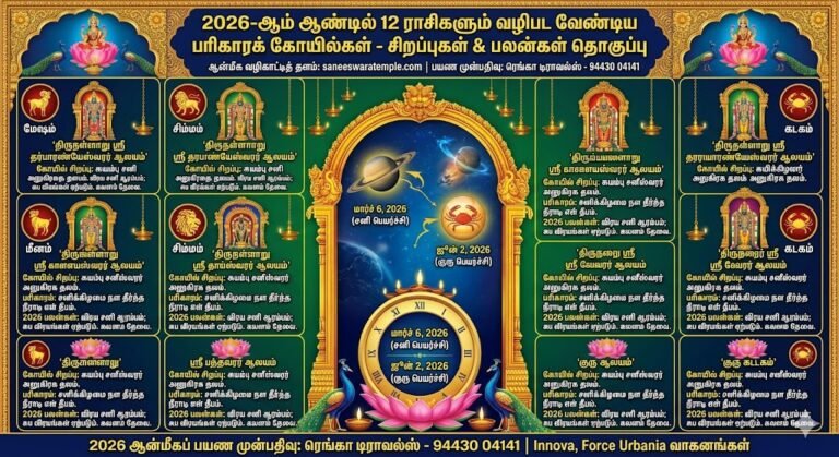 12 Rasi Pariharam Temples Benefits 2026